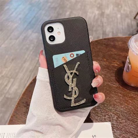 iphone 13 ysl case|YSL phone holder with chain.